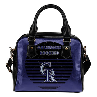Back Fashion Round Charming Colorado Rockies Shoulder Handbags