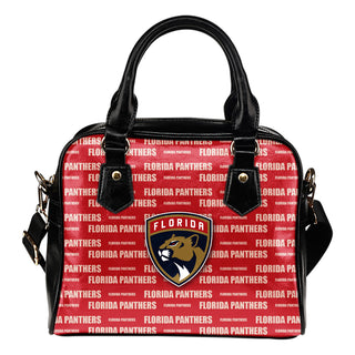Nice Little Logo Florida Panthers Shoulder Handbags