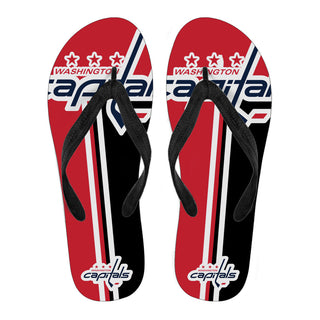 Washington Capitals Fan Gift Two Main Colors Flip Flops