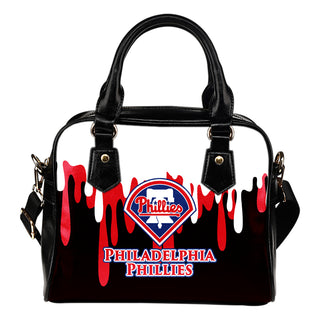 Color Leak Down Colorful Philadelphia Phillies Shoulder Handbags