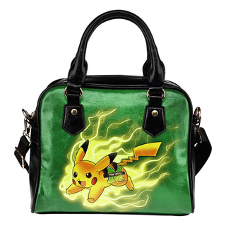 Pikachu Angry Moment Marshall Thundering Herd Shoulder Handbags