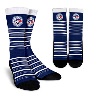 Amazing Circle Charming Toronto Blue Jays Crew Socks