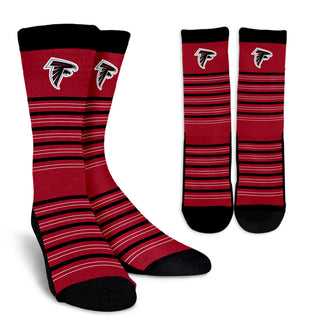 Amazing Circle Charming Atlanta Falcons Crew Socks