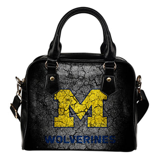 Wall Break Michigan Wolverines Shoulder Handbags Women Purse