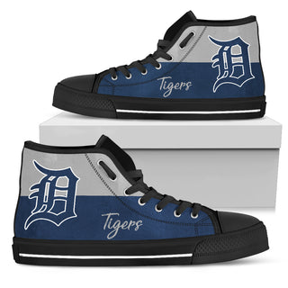 Divided Colours Stunning Logo Detroit Tigers High Top Shoes