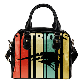 New England Patriots Vintage Silhouette Shoulder Handbags - Best Funny Store