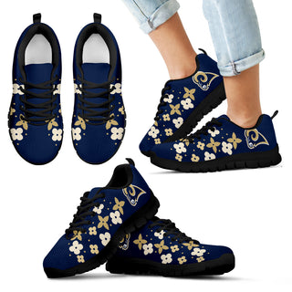 Flowers Pattern Los Angeles Rams Sneakers