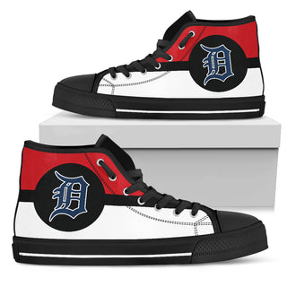 Bright Colours Open Sections Great Logo Detroit Tigers High Top Shoes