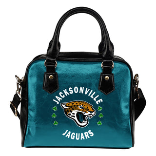 Central Beautiful Logo Circle Lucky Leaf Jacksonville Jaguars Shoulder Handbags