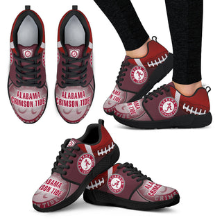 Awesome Alabama Crimson Tide Running Sneakers For Football Fan