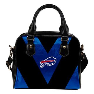 Triangle Double Separate Colour Buffalo Bills Shoulder Handbags