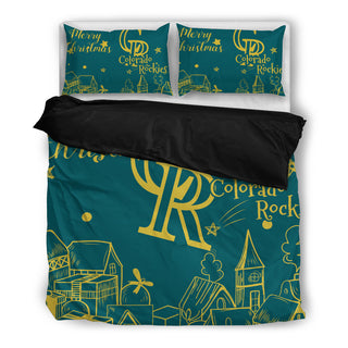 Nice Present Comfortable Christmas Colorado Rockies Bedding Sets