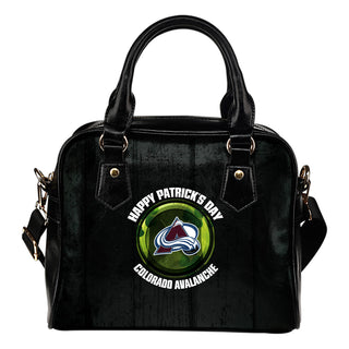 Retro Scene Lovely Shining Patrick's Day Colorado Avalanche Shoulder Handbags