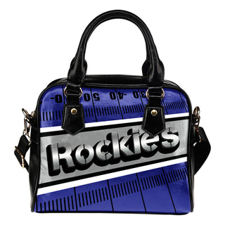 Colorado Rockies Silver Name Colorful Shoulder Handbags