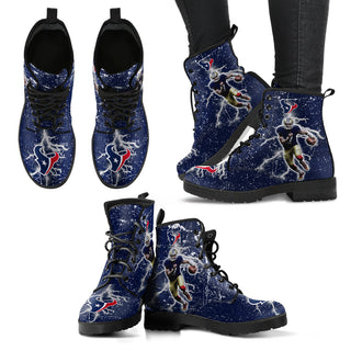 Player Running Inspring Fast Houston Texans Boots