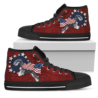 Schnauzer - Independence Day High Top Shoes