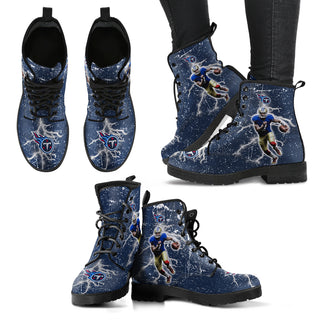Player Running Inspring Fast Tennessee Titans Boots