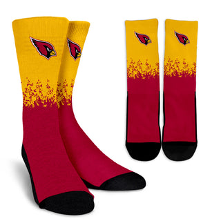 Exquisite Fabulous Pattern Little Pieces Arizona Cardinals Crew Socks