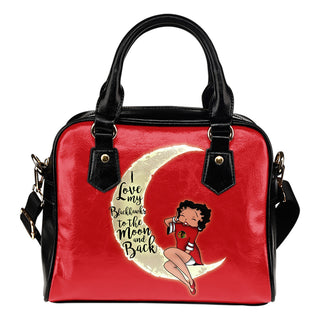 I Love My Chicago Blackhawks To The Moon And Back Shoulder Handbags - Best Funny Store
