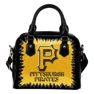 Jagged Saws Mouth Creepy Pittsburgh Pirates Shoulder Handbags