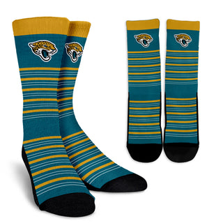 Amazing Circle Charming Jacksonville Jaguars Crew Socks