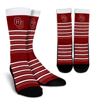 Amazing Circle Charming Oklahoma Sooners Crew Socks