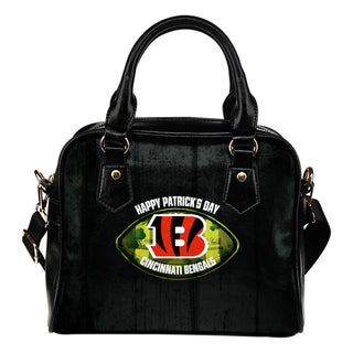 Retro Scene Lovely Shining Patrick's Day Cincinnati Bengals Shoulder Handbags
