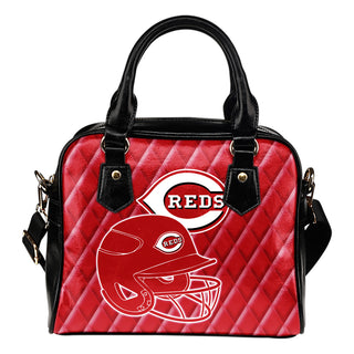 Couple Helmet Enchanting Logo Cincinnati Reds Shoulder Handbags