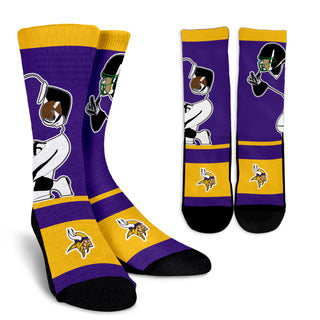 Talent Player Fast Cool Air Comfortable Minnesota Vikings Socks