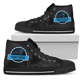 Jurassic Park Carolina Panthers High Top Shoes