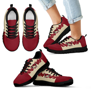 Doodle Line Amazing Arizona Coyotes Sneakers V1