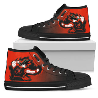 Baltimore Orioles Son Goku Saiyan Power High Top Shoes