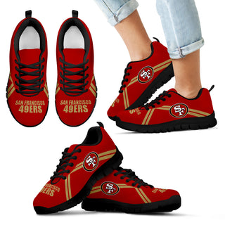 San Francisco 49ers Parallel Line Logo Sneakers