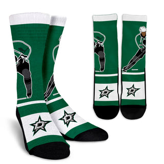 Talent Player Fast Cool Air Comfortable Dallas Stars Socks