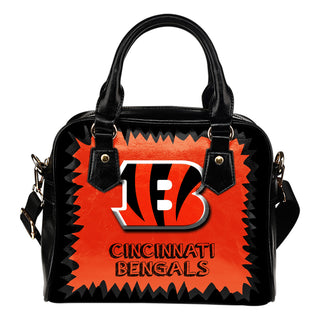 Jagged Saws Mouth Creepy Cincinnati Bengals Shoulder Handbags