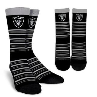Amazing Circle Charming Oakland Raiders Crew Socks