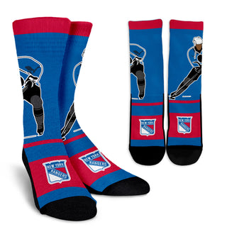 Talent Player Fast Cool Air Comfortable New York Rangers Socks