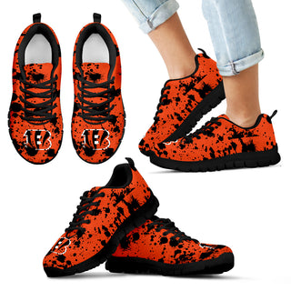 Splatters Watercolor Cincinnati Bengals Sneakers