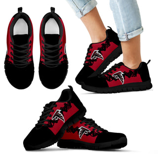 Doodle Line Amazing Atlanta Falcons Sneakers V2