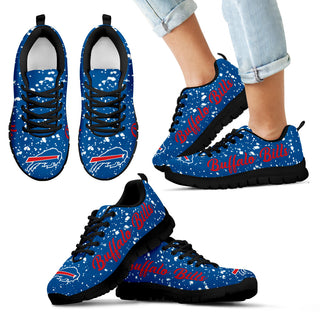Christmas Snowing Incredible Pattern Buffalo Bills Sneakers