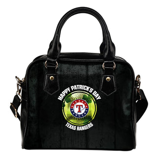 Retro Scene Lovely Shining Patrick's Day Texas Rangers Shoulder Handbags