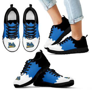 Incredible Line Zig Zag Disorder Beautiful UCLA Bruins Sneakers
