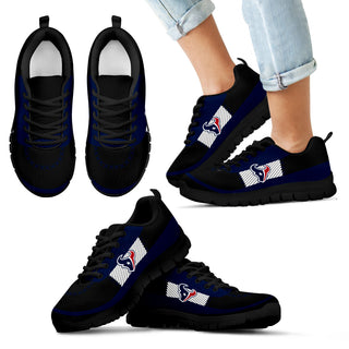 Cross Thread Seamless Beautiful Logo Houston Texans Sneakers