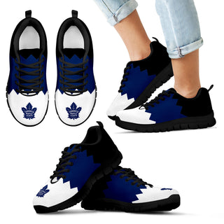 Incredible Line Zig Zag Disorder Beautiful Toronto Maple Leafs Sneakers