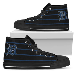 Edge Straight Perfect Circle Detroit Tigers High Top Shoes