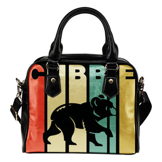 Chicago Cubs Vintage Silhouette Shoulder Handbags - Best Funny Store