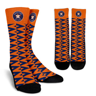 Chevron Lovely Kind Goodness Air Houston Astros Crew Socks