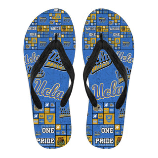 Pride Flag UCLA Bruins Flip Flops