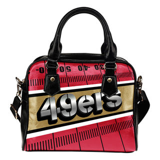 San Francisco 49ers Silver Name Colorful Shoulder Handbags