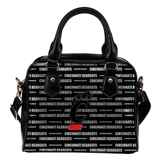 Nice Little Logo Cincinnati Bearcats Shoulder Handbags